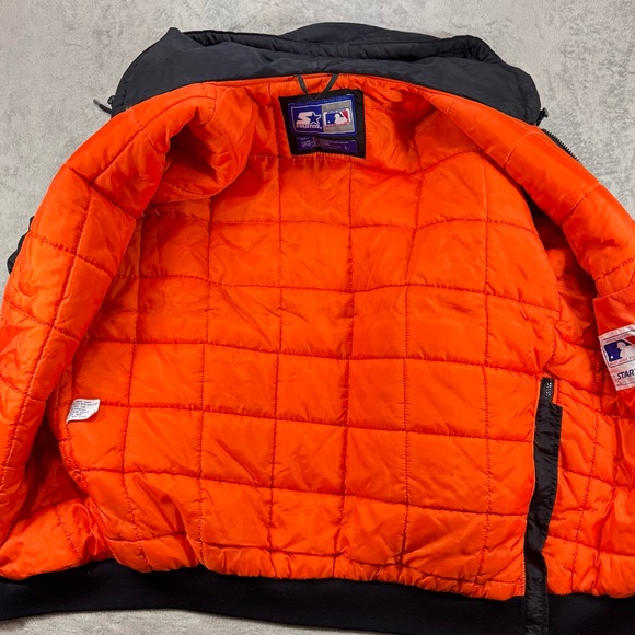 Rare 90’s MLB Tag Baltimore Orioles Starter Parka Full Zip Jacket Size Large 🔥 - Picture 5 of 5